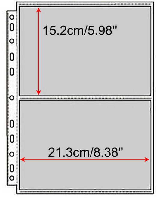 A4 바인더 포토 카드 홀더 KPOP 10 포켓 슬리브 PVC 앨범 리필 4X6 10X15, 2P 10pcs 1