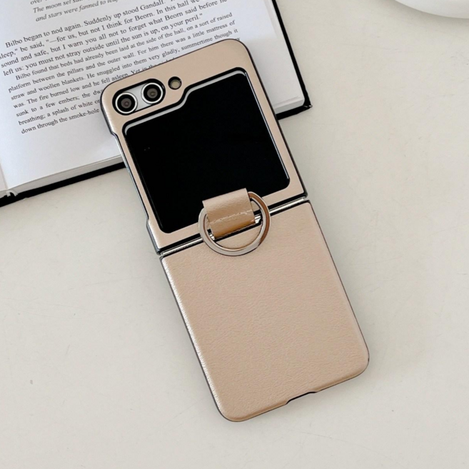 LUSTON 엣지 링 고리 갤럭시 Z플립 가죽 핸드폰케이스