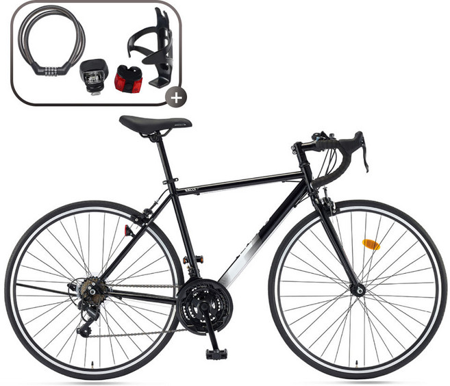 2026년 삼천리 700C 랠리 100 로드자전거, 1개, 166cm, 블랙(380)