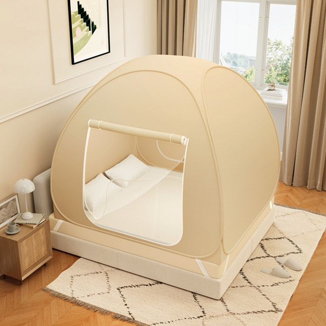 겨울용 난방텐트 원터치 올인원 암막 외풍차단 사계절사용가능 방한 방풍 실내용 수면텐트