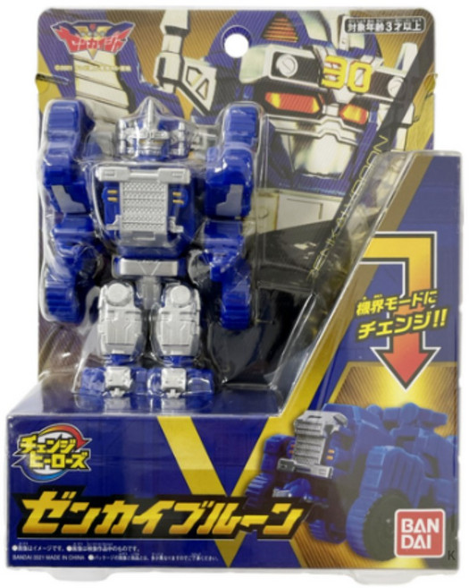 반다이 파워레인저 젠카이저 DX 체인지 히어로즈 젠카이 블루 로봇장난감, MIX (단일상품), 1개