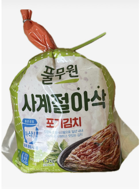 풀무원 사계절 아삭 김치 1.3kg 1개