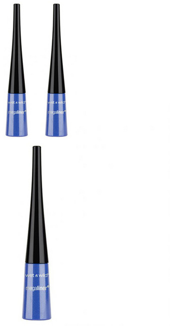 웻앤와일드 메가라이너 리퀴드 아이라이너 3.5ml, Blue, 3개