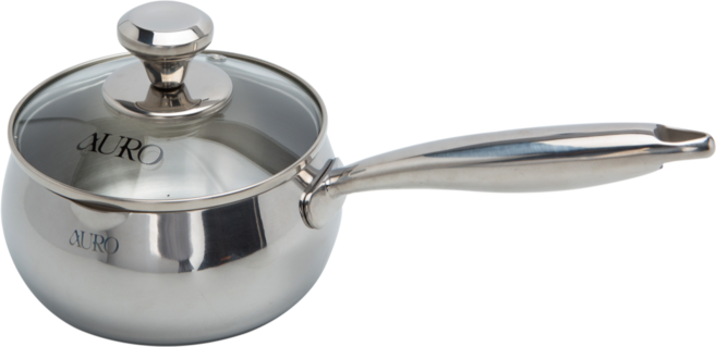 아우로 통5중 304스텐 인덕션 편수냄비, 1개, 실버, 14cm