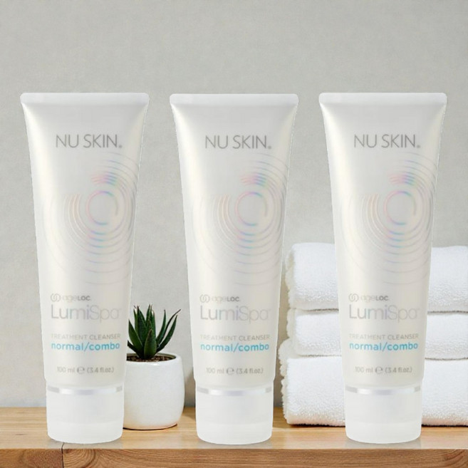 Nuskin 뉴스킨 에이지락 루미스파 트리트먼트 클렌저 노멀 콤보 100ml x3