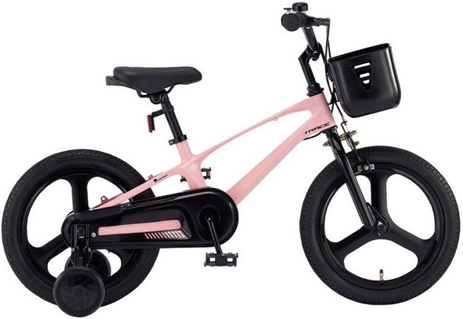 [삼천리자전거] 레스포 트레이스 16인치 보조바퀴 어린이자전거 2026, 라이트 핑크, 1.뮤트키즈헬멧(블루)