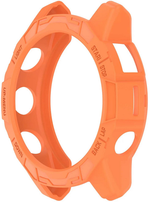 위치추적기 도난방지 가민 페닉스 7 프로용 TPU 소프트 실리콘케이스 에픽스 프로(2세대) 51mm 쉘 시계 액, 04 Garmin Fenix 7X, 01 Orange, 1개