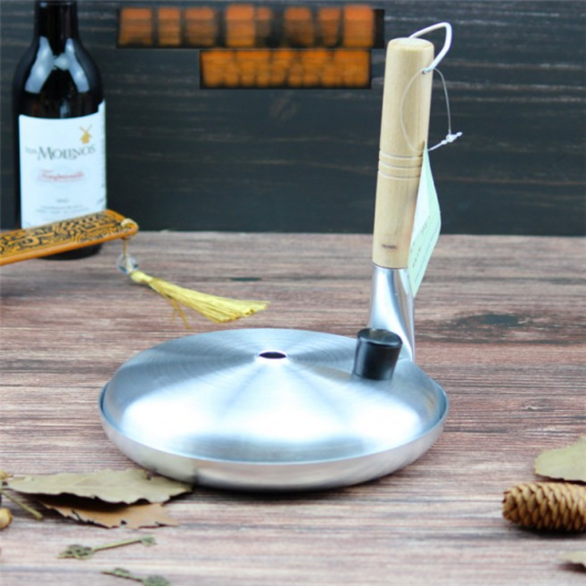 일본 오야코동 레트로 작은 덮밥 냄비 후라이 팬 수직 손잡이, [냄비 + 뚜껑] 직화 용, 사진참조, 1개