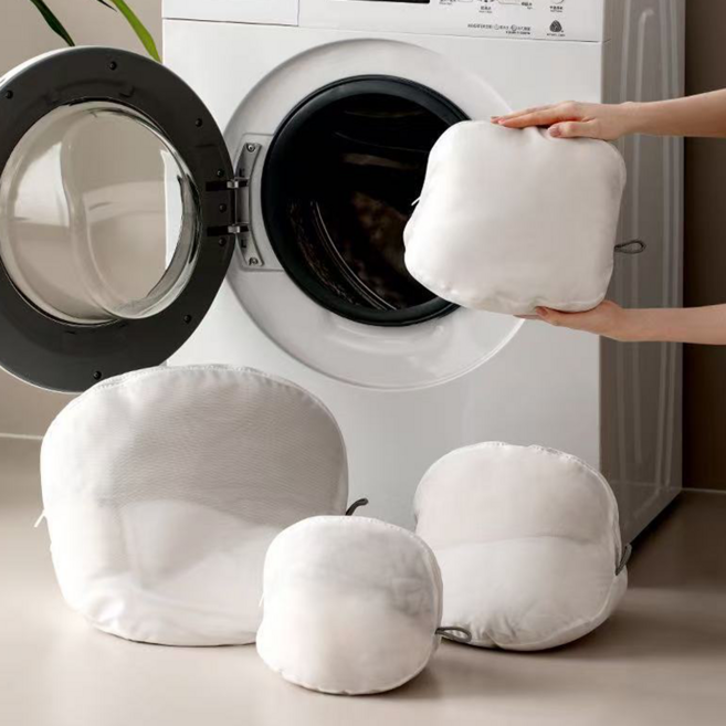 Norah 변형방지 세탁망 무형광 속옷세탁망 3종세트, 1개, 흰색