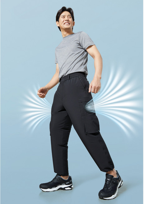 지벤 작업복 여름 바지 에어쿨링 팬 팬츠 [ 휀 바지 + 리모컨 + 밧데리 풀구성 ] 일반 바지 가능 바람바지