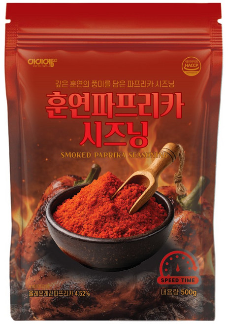 아이엠소스 훈연 파프리카 시즈닝 업소용 대용량, 1개, 500g