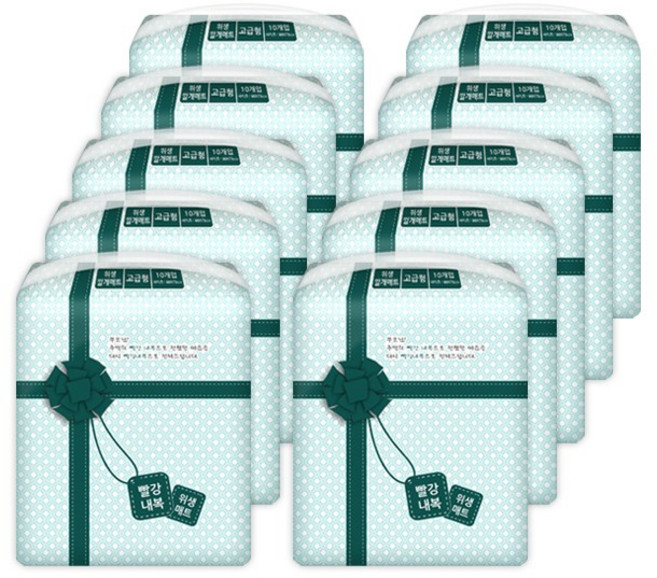 빨강내복 위생매트 성인기저귀 고급형, 10매입, 30팩