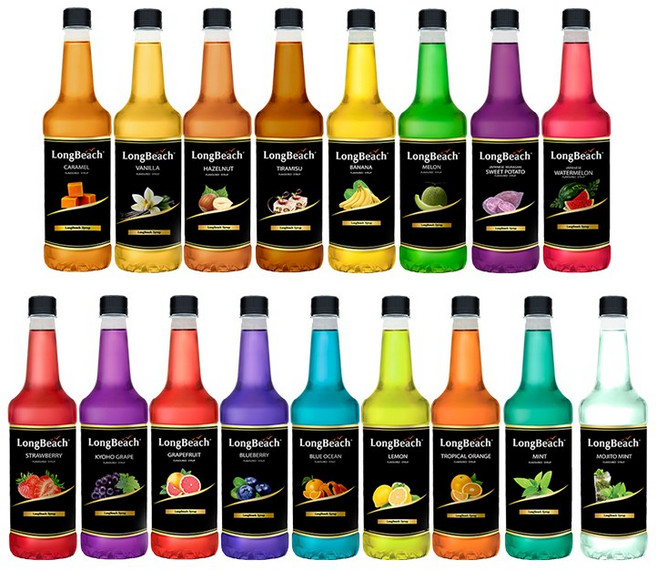 롱비치 시럽 740ml 리큐르 커피시럽 자몽 칵테일시럽 블루큐라소 코디얼 모히또 땡모반, 1개