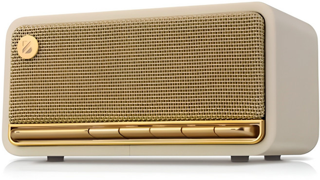 브리츠 하이엔드 무선 블루투스 스피커, BR-Vbutton, 화이트레더