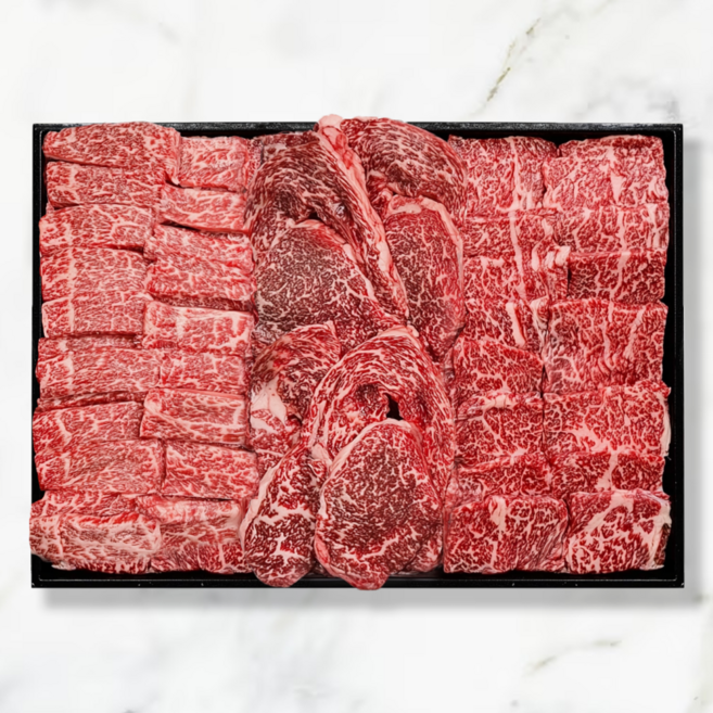 1++ 한우 모듬세트 600g 구이용 최고급, 1개