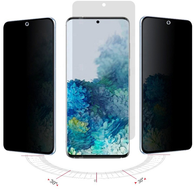 나노 글라스 사생활 보호 휴대폰 액정 보호 필름 Privacy film for 아이폰14/13/12/11 삼성 갤럭시 23/22/21/20 노트 20 울트라 5G, 갤럭시S21플러스, 1개