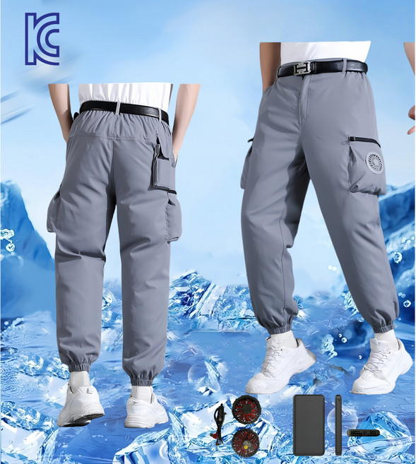 KC인증 여름 쿨링 바지 아이스 팬츠 선풍기 바지 작업복바지 여름바지
