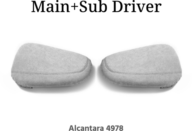 차량용 무릎 쿠션 BMW 벤츠 아우디 틈새 악세사리 콘솔 자동차 커버 시트 용품 패드, Main+Sub Driver, 1세트, 그레이