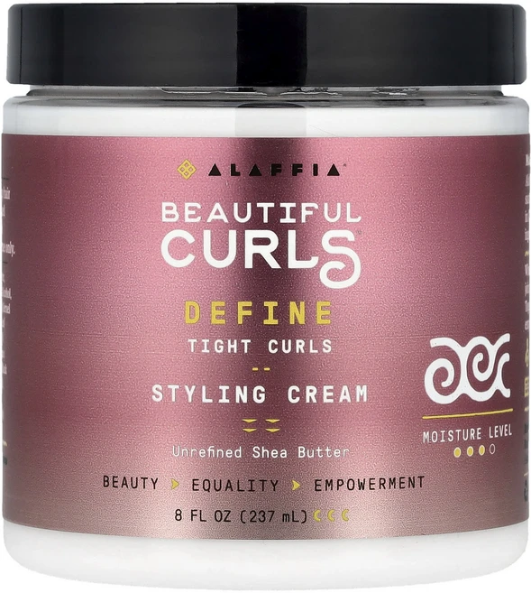 Alaffia Beautiful Curls® 스타일링 크림 235ml(8fl oz), AlaffiaBeautifulCurls스타일링크림235, 1개, 235ml - 쿠팡