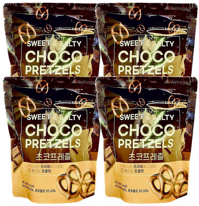 노브랜드 초코프레즐, 4개, 95g