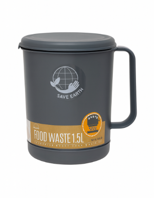 락앤락 음식물 쓰레기통 배수형 1.5L LDB502, 그레이, 1개