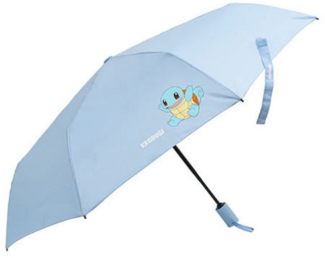 포켓몬스터 SIMPLE 완전 자동 3단 우산 캐릭터 주니어 남성 여성 학생 주니어 양산 살길이 55cm 꼬부기 푸린 이상해씨 파이리 피카츄