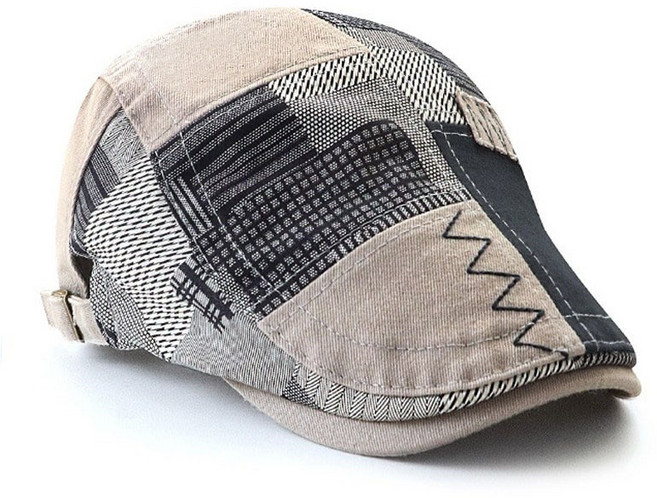 중년 베레모 모자 사계절용 디자이너 헌팅캡 고급스러운