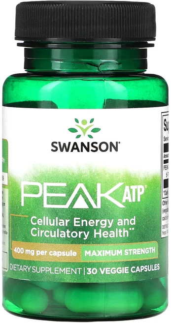 스완슨 Peak ATP 400mg 30 베지 캡슐, 1개, 30정 - 쿠팡