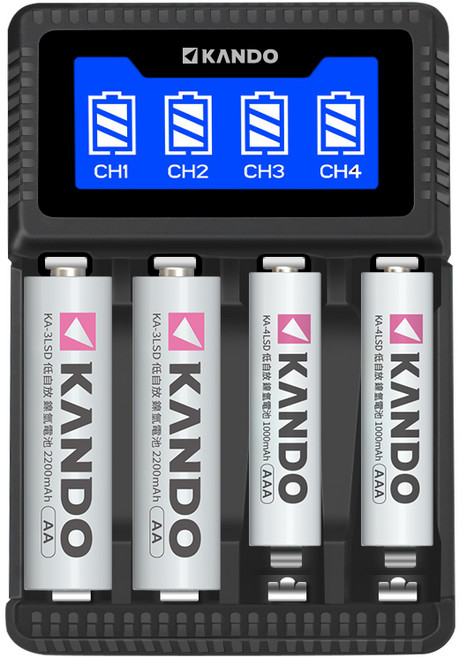 Kamera 液晶四槽充電器 (C4) 3號 4號鎳氫充電電池, 1個