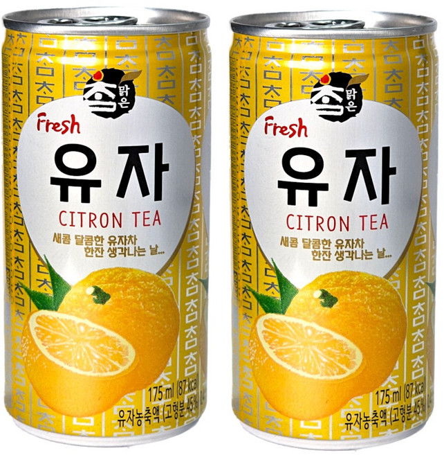 참맑은 유자, 30개, 175ml