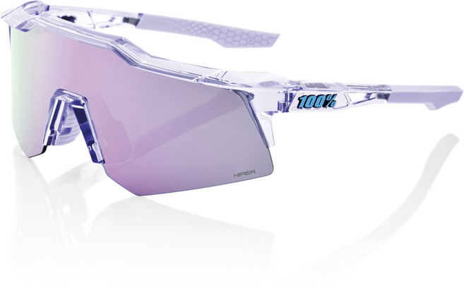 100% 백퍼센트 스피드크래프트 XS SPEEDCRAFT XS 자전거 러닝 고글 (옵션선택), 라벤더 - 하이퍼 라벤더 미러, 1개