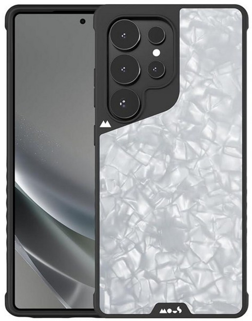 Mous 삼성 갤럭시 S25 울트라 케이스 MagSafe 호환 - 리미트리스 60 샌드 보호 충격 방지 폰 커버, Samsung Galaxy S25 Ultra, Silver Pearl
