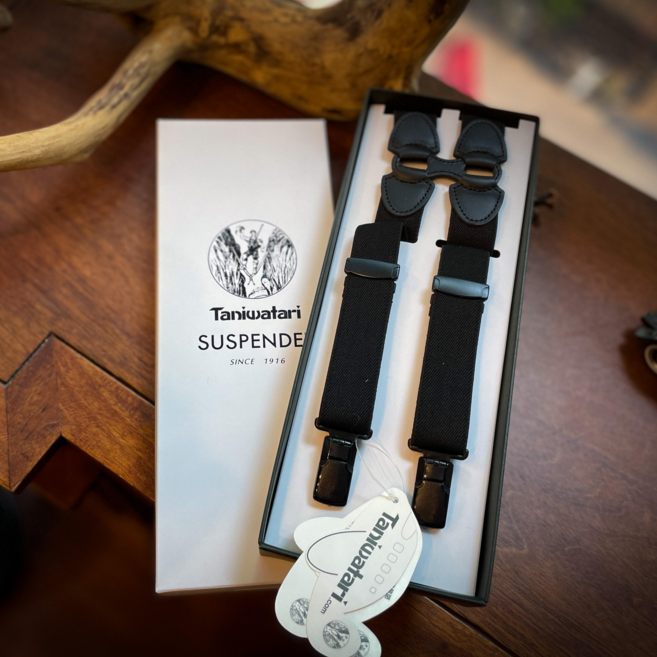 정품 타니와타리 25mm 세큐리티서스펜더 Suspenders Braces Security pass Taniwatari 수입서스펜더 H타입 H클립 X형 멜빵
