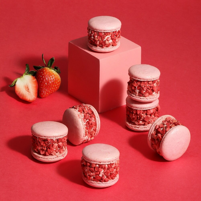 파미유 딸기 뚱카롱, 40g, 10개