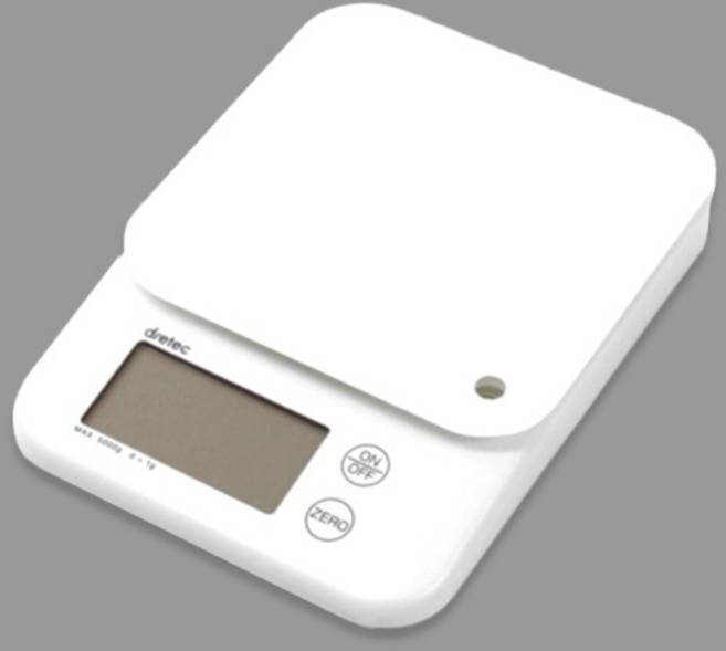 드레텍 전자저울 5kg (화이트) (KS-514WT), 화이트