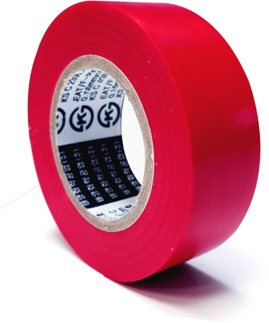 태영 적색 컬러 전기 절연테이프, 20개