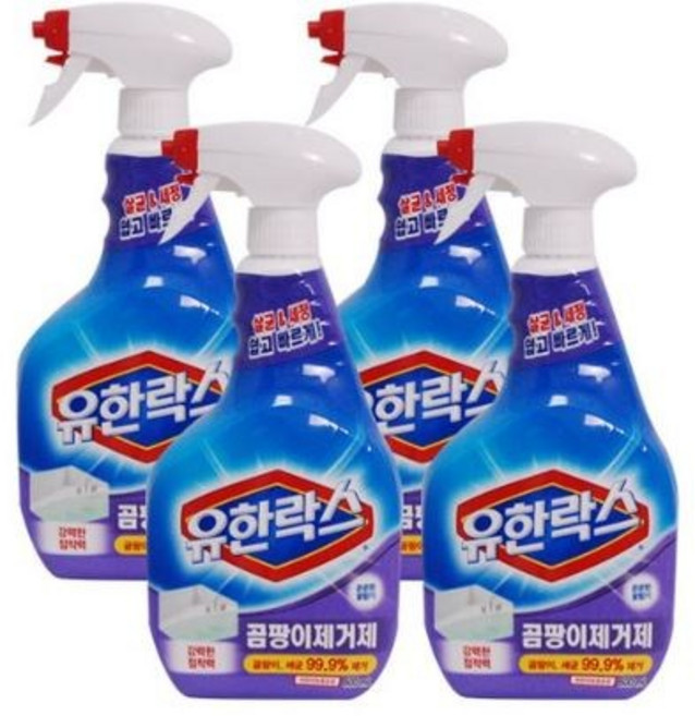 유한양행 유한락스 곰팡이제거제(600ml+600ml)x2세트, 1세트, 600ml