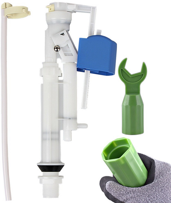 [요일테크] 대림바스 투피스 양변기 볼탑 필밸브 모두 호환가능 높이 조절 필밸브 + 스패너, 1세트, 화이트