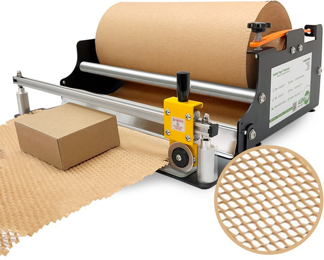 종이완충재 종이완충제 종이뽁뽁이 습자지 친환경포장 버블페이퍼 디스펜서 390mm, 1개, 디스펜서-베이직 컷팅 390mm