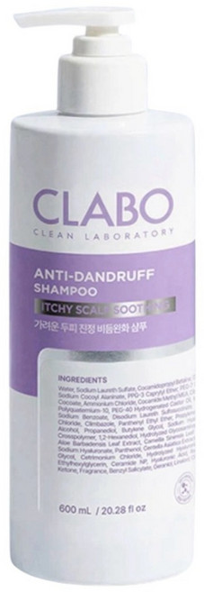 클라보 가려운 두피진정 비듬완화 샴푸, 1개, 600ml