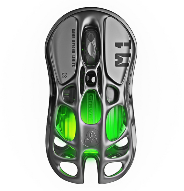 그라바스타 M1 마그네슘 합금 유무선 마우스 프로 버전, 인터스텔라 실버