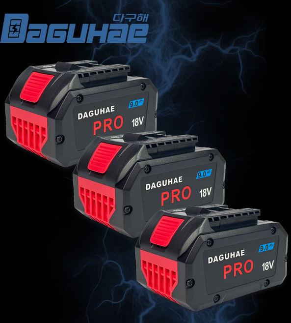 다구해 호환 보쉬 프로코어 배터리 18V 9.0Ah, 3개