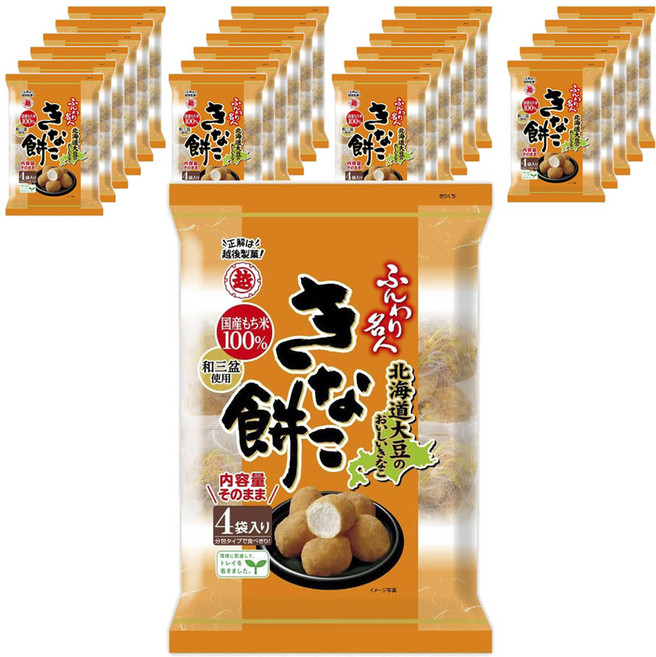 훈와리메이진 콩가루 떡 4개입, 75g, 24개