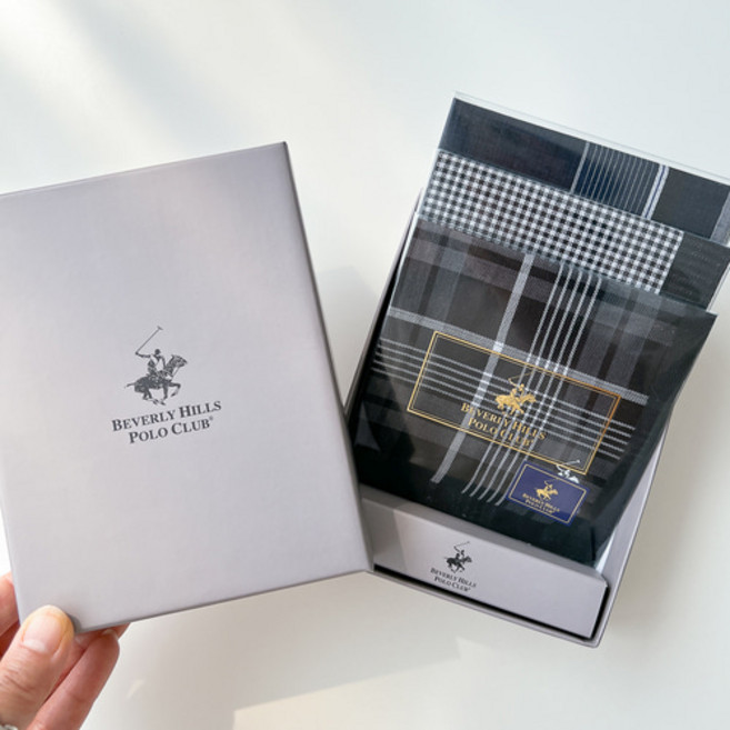 폴로 남자손수건 3매 남성용 신사 데일리 국내제조