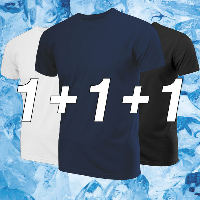 남녀공용 기능성 쿨티 반팔 3매입
