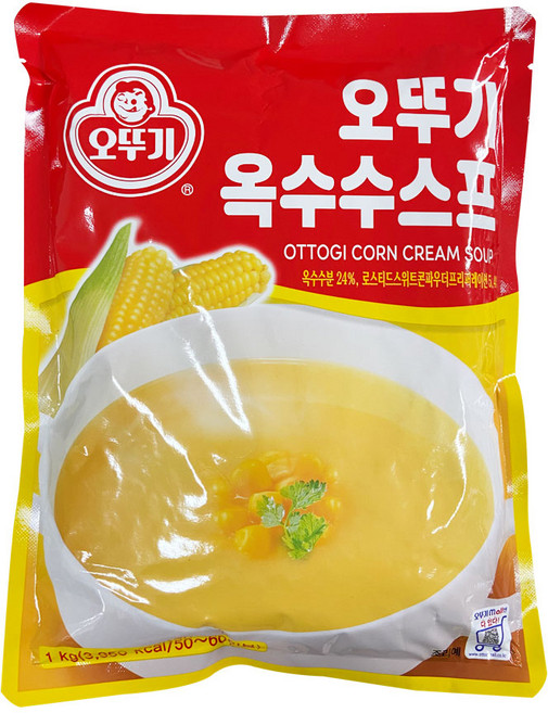 오뚜기 옥수수 스프, 1kg, 1세트