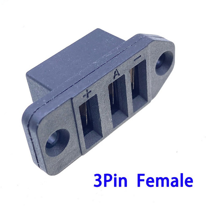 15A 고전류 전자 커넥터 어댑터 배터리 전원 자전거 커넥터3PIN4PIN 5PIN 구멍 소켓, [06] 3Pin Female