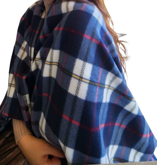 [위딤]대형 똑딱이 망토 무릎담요 캠핑