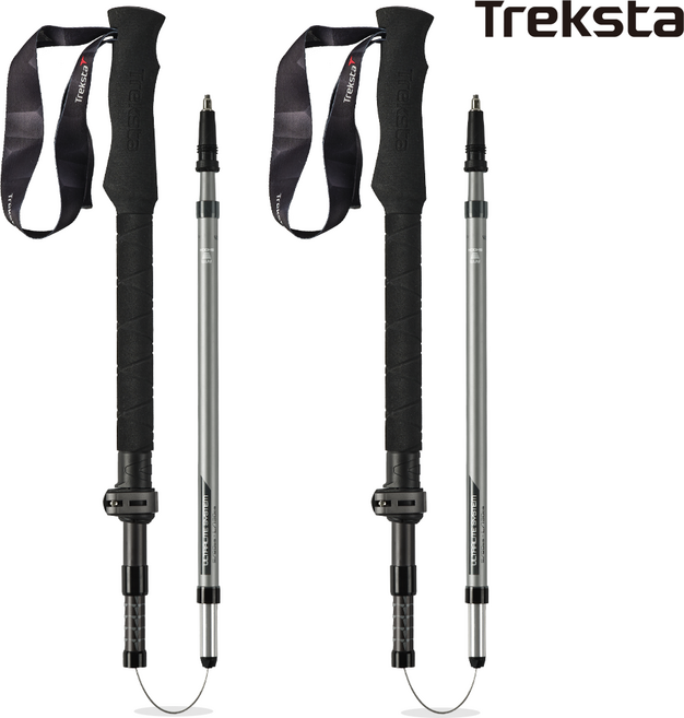 트렉스타 팬텀 접이식 5단 등산스틱 세트, 다크네이비 티타늄, 2개
