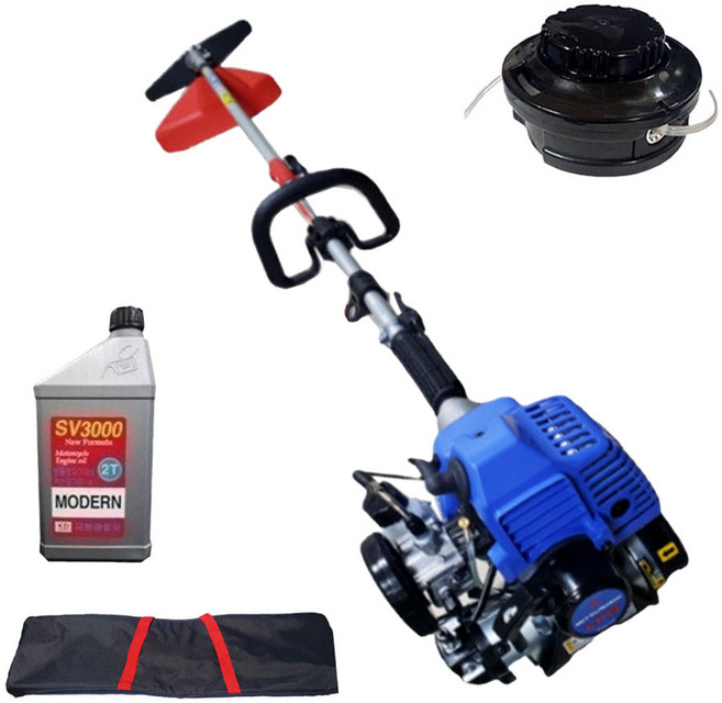 미쯔비시 메이키 가스예초기 TL231 LPG 부탄가스 견착식 제초기 2행정 엔진오일 예초기 줄날 포함, 1개